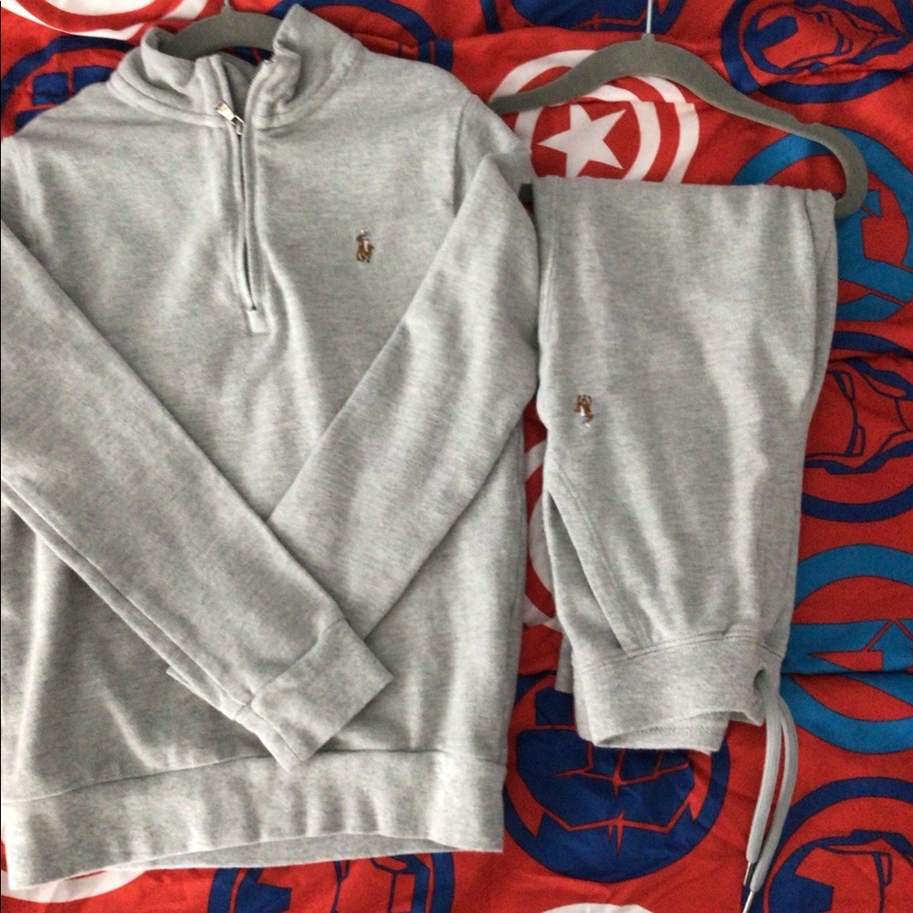 NWOT- Polo By Ralph Lauren Knit Tracksuit Matching Set Sweatshirt/Sweatpants.